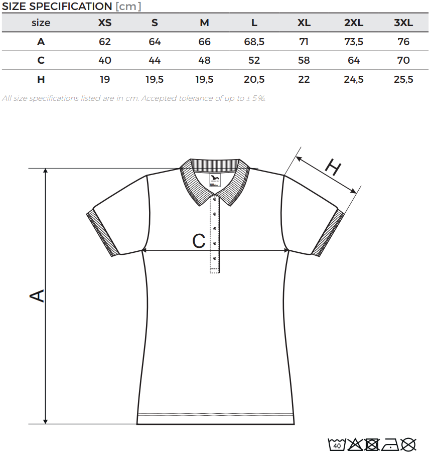 polokosile 203 dámská tabulka